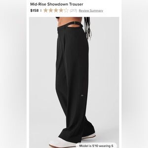 ALO Yoga Showdown Trouser Olive Green Pants